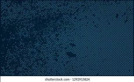 Abstract grunge background. Vector Halftone Dots Background. Disco lights. Vector illustration.
