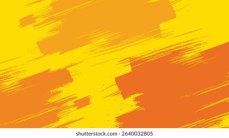 Abstract grunge background vector illustration featuring an orange and yellow world map design with an old paper texture
