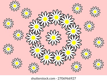 Una Ilustración vectorial abstracta de fondo grunge con un estallido estelar y un patrón de flores de diente de león para un diseño de Fondo de pantalla de textura ligera