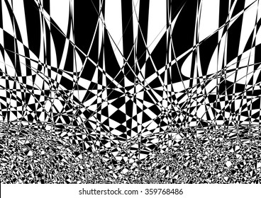 Abstract grunge background in vector - simulated patterns of refraction of glass, ice or diamond