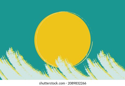 abstract grunge background yellow and tosca
