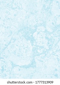 Abstract Grunge Backgrounds. Delicate Abstract Marble Vector Layout. White Irregular Lines on a Light Blue Background. Soft Marble Stone Style Art. Pastel Color Design.