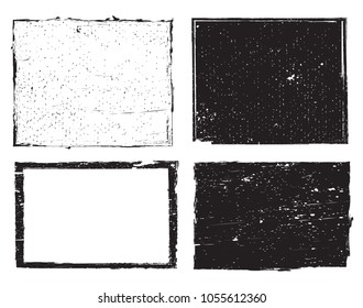 Abstract Grunge Backgrounds.Vector Distress Frames.