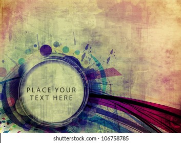 abstract grunge banner design element - vector