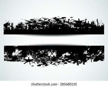 abstract grunge banner design element - vector