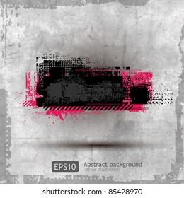 Abstract Grunge Banner design element - vector