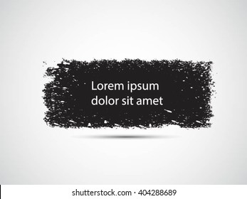 Abstract grunge banner for design use. Black grunge banner. Vector illustration.