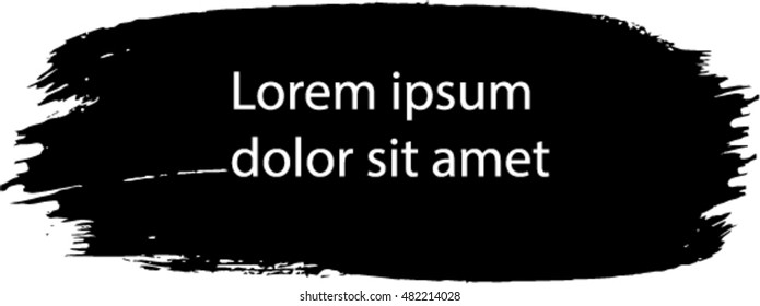Abstract grunge banner for design use. Black grunge banner. Vector illustration.
