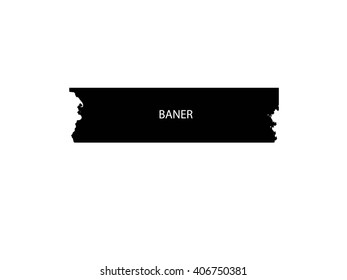 Abstract grunge banner for design use.Black grunge banner.Vector illustration.
