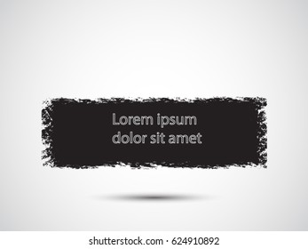 Abstract grunge banner for design use.Black grunge banner.Vector illustration.