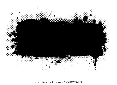 abstrakter Grunge-Banner mit Halbfone-Effekt
