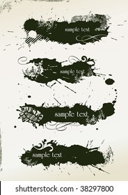 abstract grunge banners