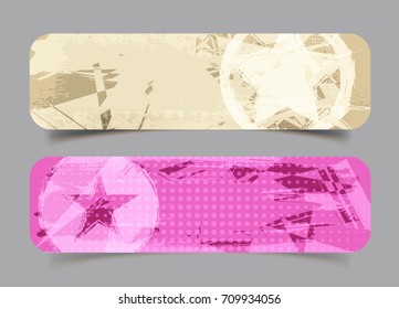 Abstract grunge banner.Vector modern banner.