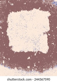 Abstract grunge bitmap background. Two-tone composition of irregular shape elements. Created using handmade camera-less photograph.