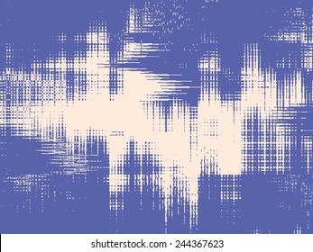 Abstract grunge bitmap background. Two-tone composition of irregular shape elements. Created using handmade camera-less photograph.