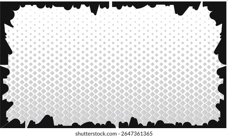 Abstraktes farbiges schwarz-weißes Hintergrund-Vektordesign mit Rahmen