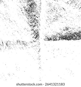 Abstract grunge black and white distressed texture overlay effect vector design element