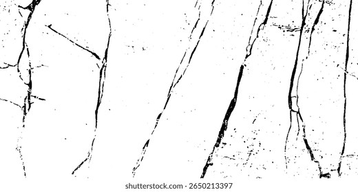 Abstract grunge black and white distressed texture background.  Ground cracks background. Crack concrete white wall or cement wall background. 