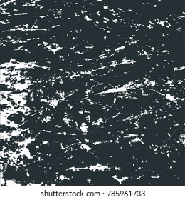 Abstract grunge black and white pattern. Marble stone texture. Suitable to create unique overlay textures. Vector illustration.