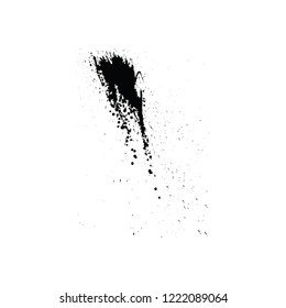 Abstract grunge blobs background. Black on white. Vector illustration.