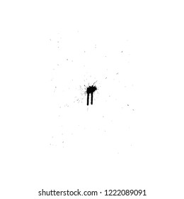 Abstract grunge blobs background. Black on white. Vector illustration.