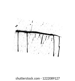 Abstract grunge blobs background. Black on white. Vector illustration.