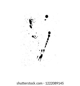 Abstract grunge blobs background. Black on white. Vector illustration.