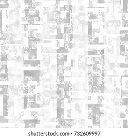 Abstract Grunge Block Textured Distressed Background. Seamless Pattern.