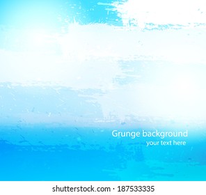 Abstract grunge blue background