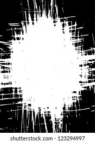 Abstract grunge border design on the white background