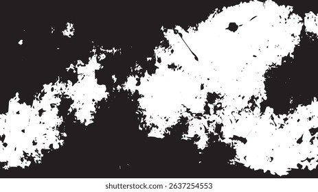 Abstract Grunge Border Texture with Eroded Splatter and Distressed Surface.
