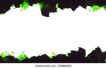 Abstract grunge border vector template