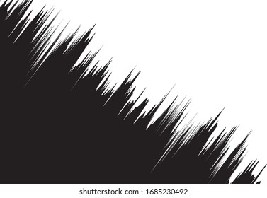 Fondo abstracto de brocha gruesa. Fondo de textura sucia en blanco y negro abstracto.