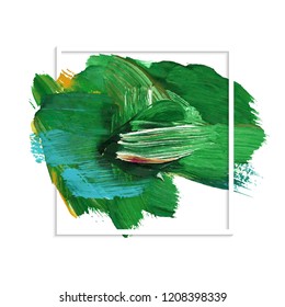 Abstract grunge brush paint texture background design acrylic stroke poster. Original rough paper hand painted. Perfect design for headline, logo and banner.