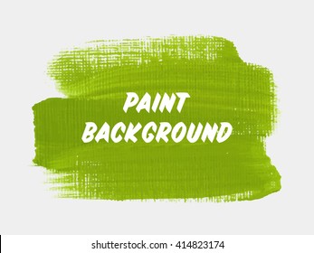 Abstract Grunge Brush Paint Texture Background Design Acrylic Stroke Poster Vector. Original Rough Paper Hand Painted Vector. Perfect Design For Headline, Logo And Banner. 