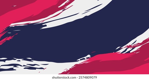 Abstract Grunge Brush Stroke Background, Sporty style background with red white and darkpurple brush colors, Rough watercolor brush stroke style background, rough wallpaper