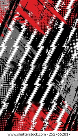 Abstract grunge brush stroke geometric lines background for sublimation jersey