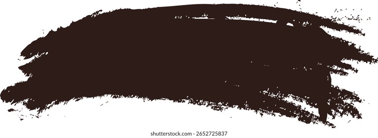 Abstractas trazo de pincel Grunge aislado sobre fondo blanco
