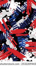 Abstract grunge brush stroke messy wallpaper for sublimation jersey