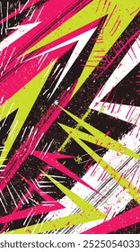 Padrão abstrato de traçado de pincel grunge para design de camisa de sublimação