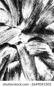 Abstract Grunge Brush Stroke Texture in Black and White