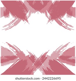 Abstract grunge brush strokes background template border
