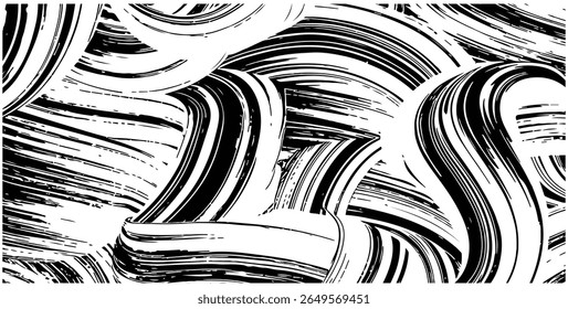 Padrão de traçados de pincel Grunge abstrato