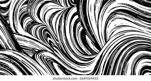 Abstract Grunge Brush Strokes Pattern