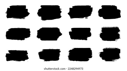 Abstrakte farbige Pinselstriche, Vektorgrafik