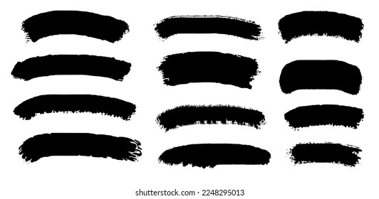 Resumen de trazos de pincel grunge colección vectorial