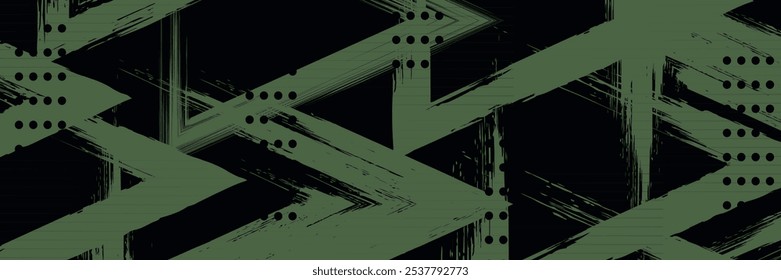 Abstractas grunge camuflaje sin patrón. Textura de arte Urbana con salpicaduras de pintura, Formas caóticas, líneas, puntos, triángulos, trazos.