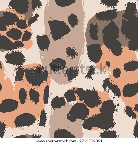Abstract Grunge Camouflage Seamless Pattern –  Animal Texture
