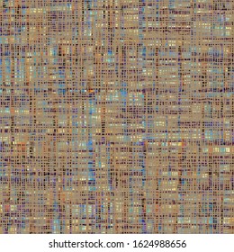 Abstract grunge canvas texture. Seamless pattern. Vector image.