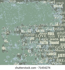 abstract grunge CD cover, vector